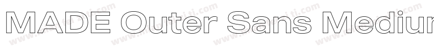 MADE Outer Sans Medium Future History D字体转换